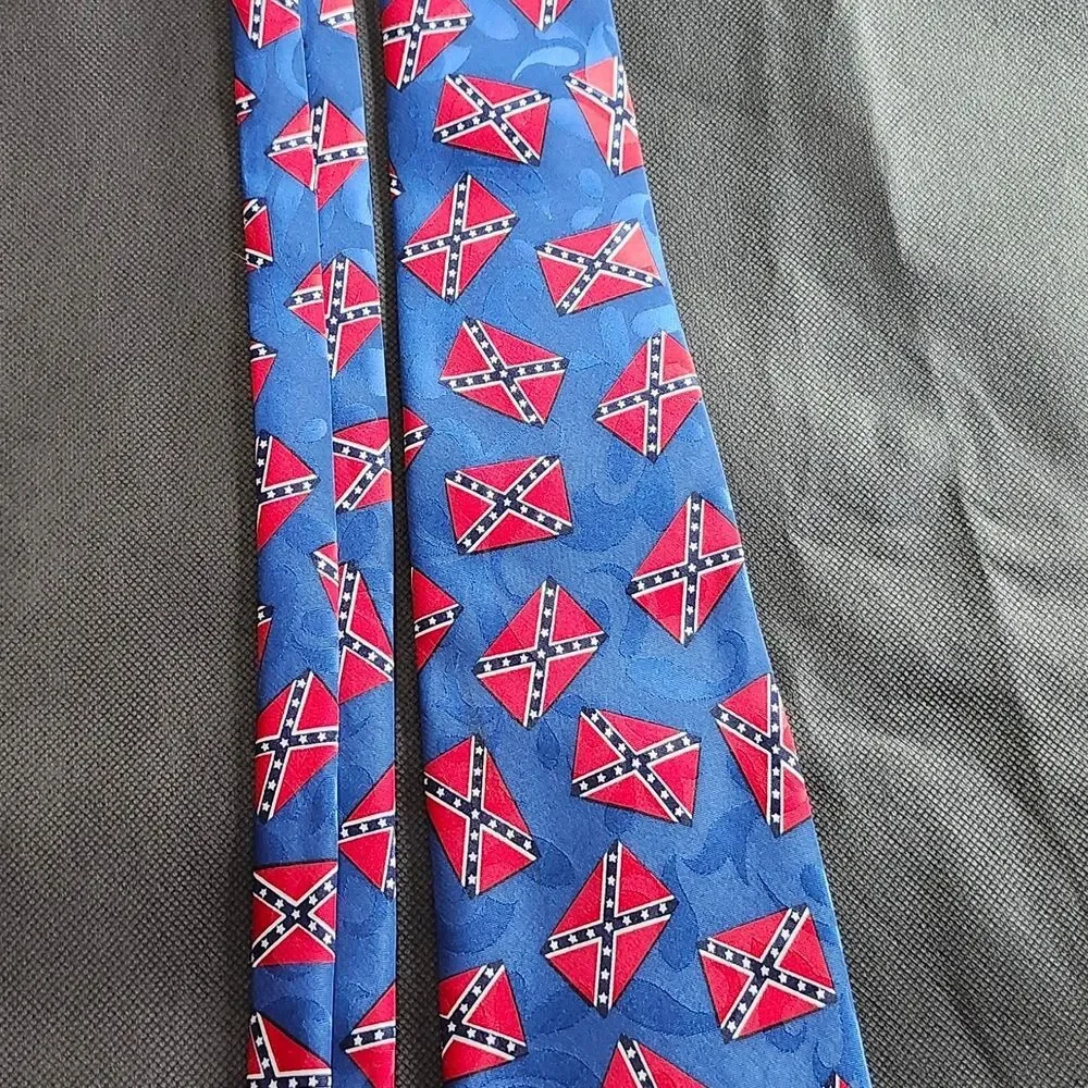 Blue and Red Patterned Men's Tie